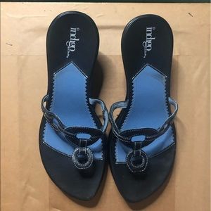 Indigo Platform Sandals by Clarks. Size 8.